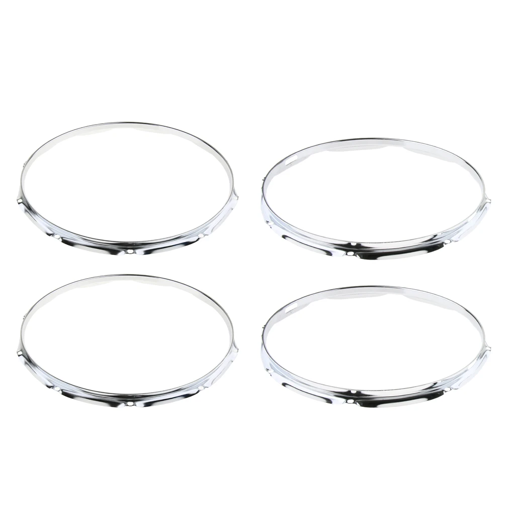 2pcs 14-Inch Die Cast Hoop, 8/10-Lug Snare Drum Plating Hoop Ring Rim