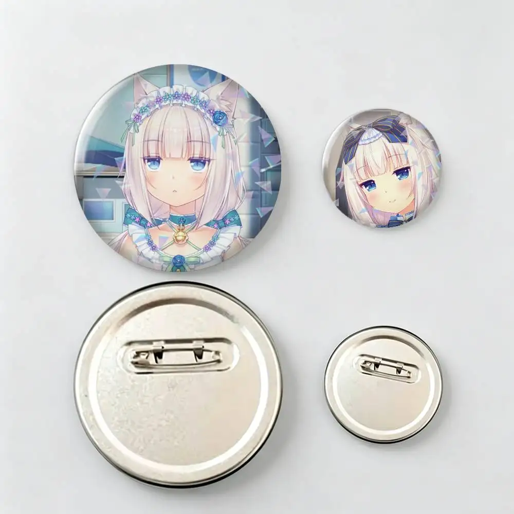 Nekopara V-Vanilla Anime-e Brooch Metal Badge Brooch