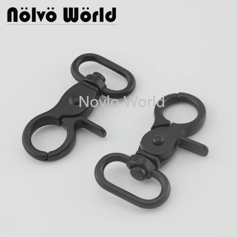 

20-100pcs Matte black 53X22mm 3/4 Inch Black clasp clips for man bag part strap,3/4" pets strap swivel snap hooks