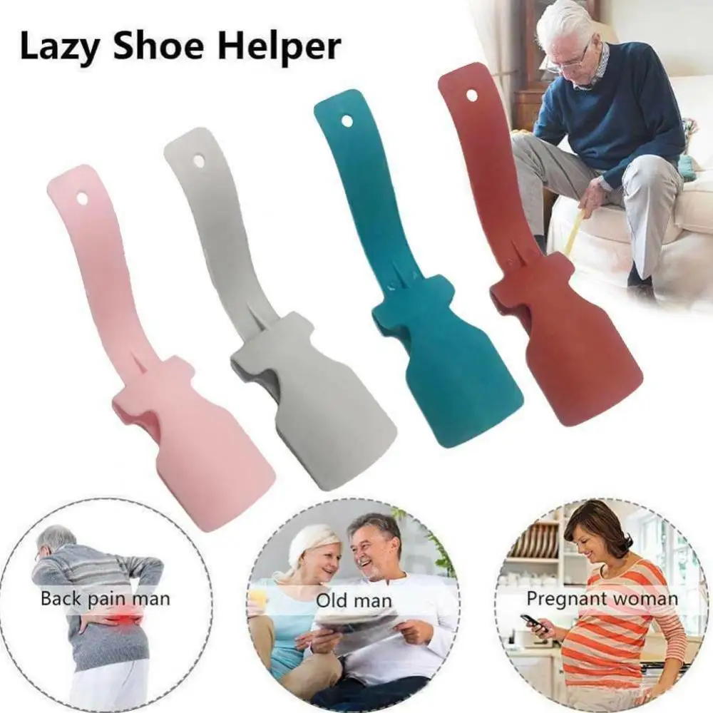 1 Pair ShoeHorn Lazy Convenience One-Pedal Helper Shoe Lifter For Kid Pregnant Woman Old Man Easy On/Off Shoe Accessories