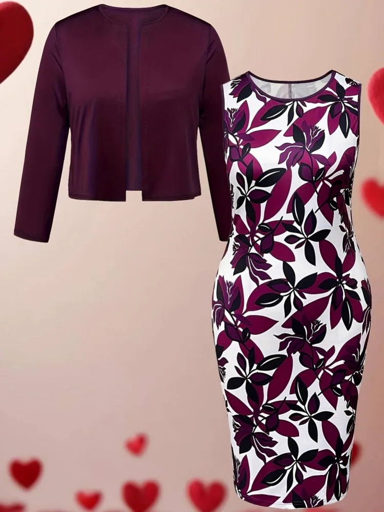 L-4XL Plus Size Clothes Dresses 2 Piece Sets Women Robes Spring Autumn Street Style Casual 3XL Big Size Maxi Dress Oversized