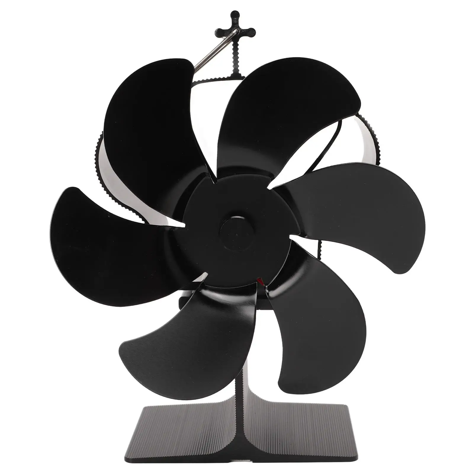 

Energy-Saving Black Thermal Stove Fan for Fireplace - Heat Powered, Ideal for living Room