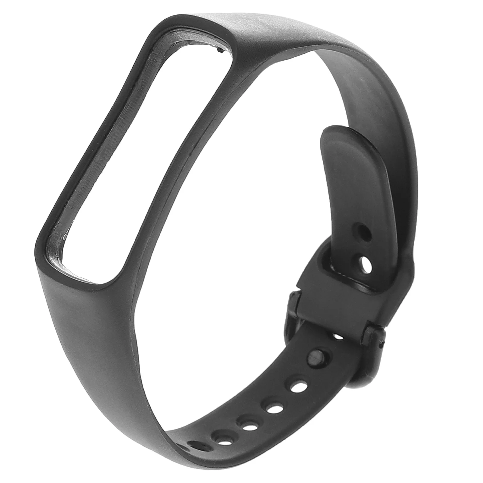 

Delicate Black Silicone Twill Strap Watch Band Durable Waterproof Compatible Simple Silicone Watch Band