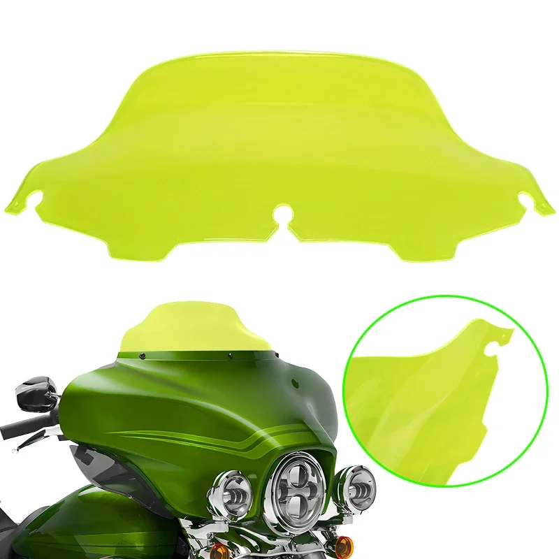 

8'' Motorcycle Windscreen Covers Screen Deflector Accessories For Harley Road Glide Ultra FLTRU CVO Custom FLTR FLTRX 94-13