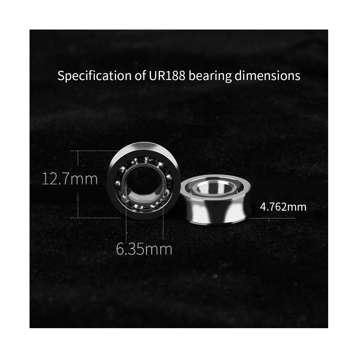 8 Pcs Steel R188 KK Bearing Speed Responsive High Carbon Chromium Steel Bearings R188 U Groove for Yoyos Models