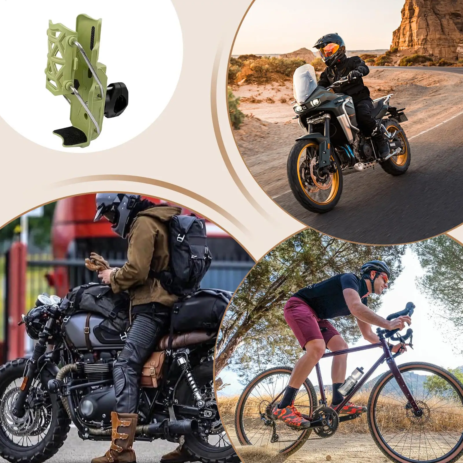 

Мотоциклетный держатель для напитков, регулируемый держатель для бутылки с водой для горного велосипеда, велосипедные принадлежности для дороги, уличного гоночного скутера, приключений