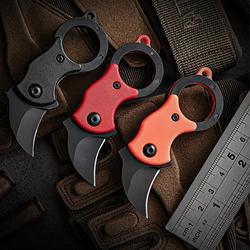 Outdoor Mini Convenient Camping Equipment Defence Pendant Express Opening Tool Claw Folding Knife Keychain Knife