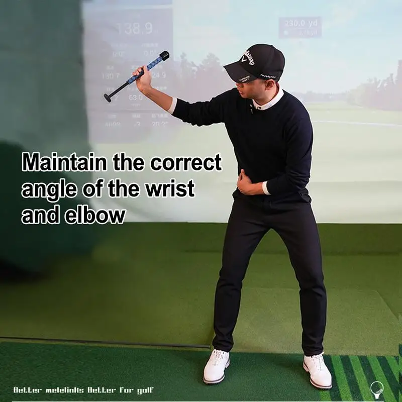 Golf Swing Conversion Zone Trainer Golf Kinetic Energy Transfer Handle Golf Swing Sound Auxiliary Exercise Switchs Grip For Golf