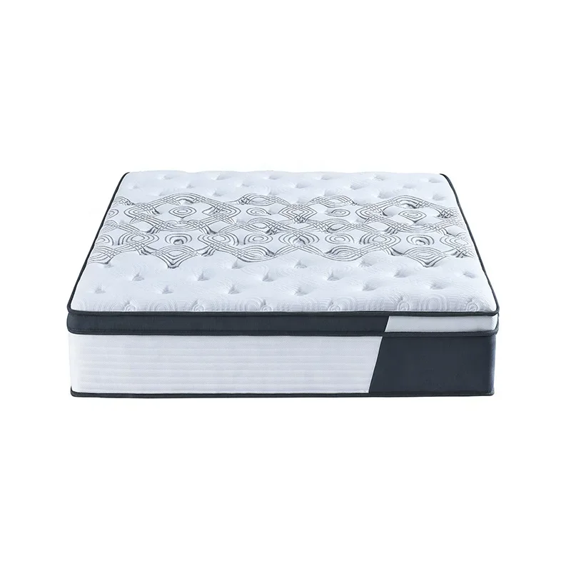 Hotel Natural Latex Memory Foam Mattress, 12 Inches, King/Queen Size, Roll Up Sleep Gel Twin Pocket Spring Bed, In A Box