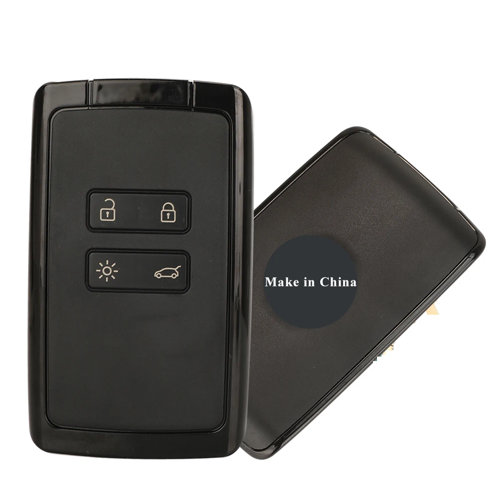 jingyuqin Car Alarm 4 Button Smart Remote Key For Renault Megane 4 Entry Car Key Case Shell Cover