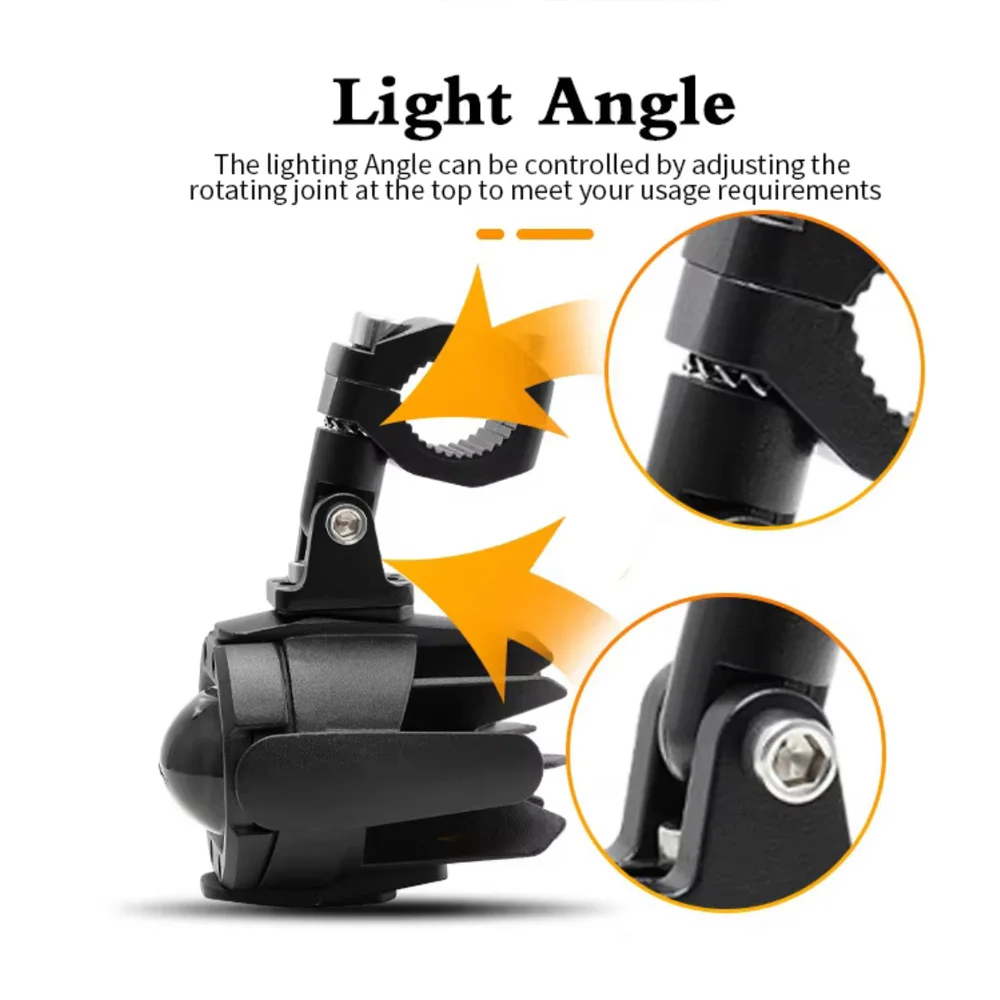 E24 دراجة نارية LED مصباح مساعد لسيارات BMW R1200GS F800GS ADV ياماها MT07 MT09 CRF1000L أفريقيا التوأم كاواساكي أضواء الضباب موتو مصباح