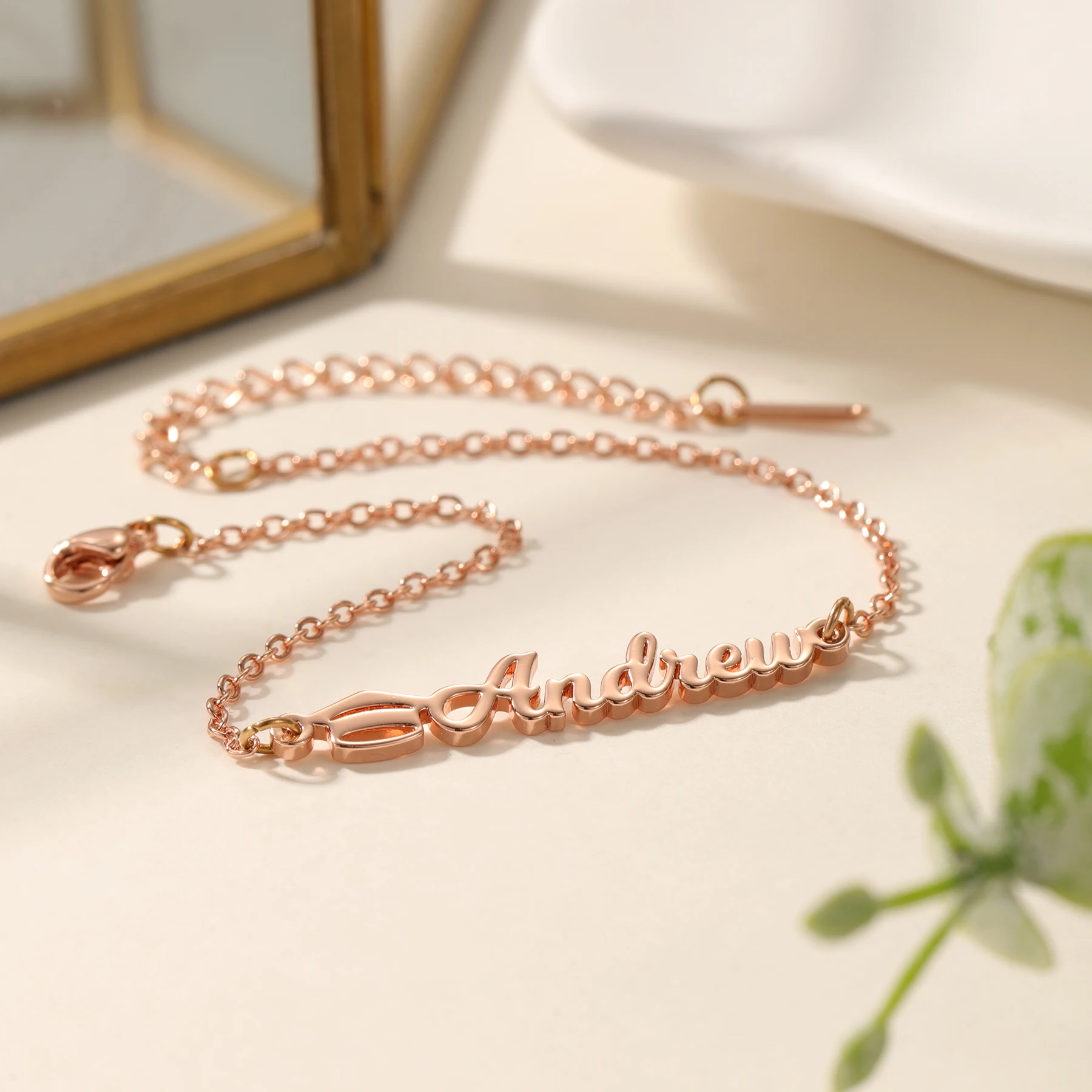 

Браслет с именем на заказ и выпускной Mortarboard, цельная резка, 18-каратное позолоченное нержавеющее сталь, подарок для выпускника