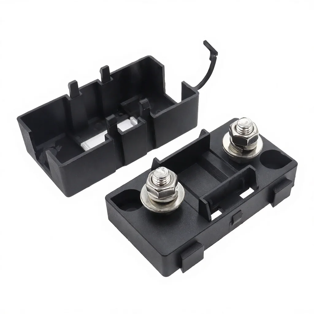 Automotive Bolt Down Fuse Holder Terminal Block Circuit Protection Box Electrical Component For Vehicle Power Supply