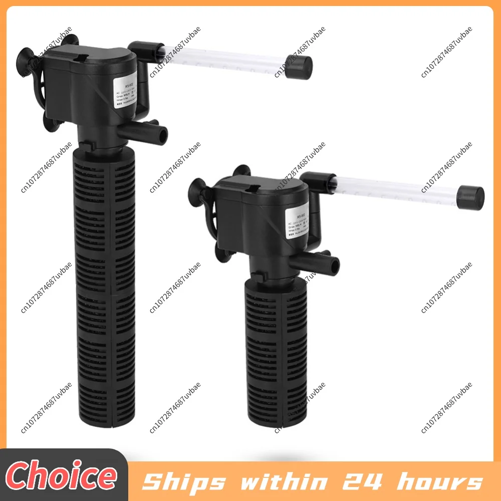 3-in-1 Aquarium Innenfilter Geräuscharmer Fischbeckenfilter Wasserdichter Aquarium-Wasserreiniger Fischbeckenpumpe Aquarium-Zubehör