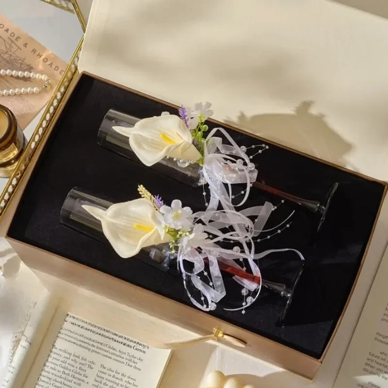 

Подарки для молодоженов, подарки на помолвку, элитные бокалы для шампанского для молодоженов, свадебные бокалы для тостов, свадебная пара бокалов, готовые к использованию (DIY)