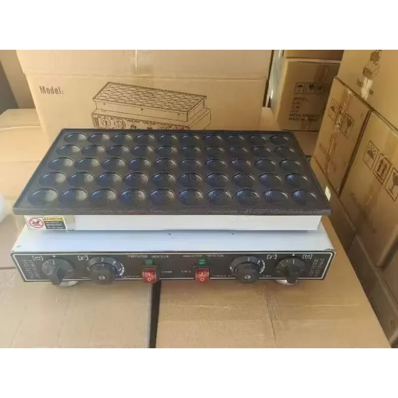 110V/220V Commercial Dutch Pancake Maker 50PCS Nonstick Dorayaki Making Baker Electric Mini Pancake Making Machine