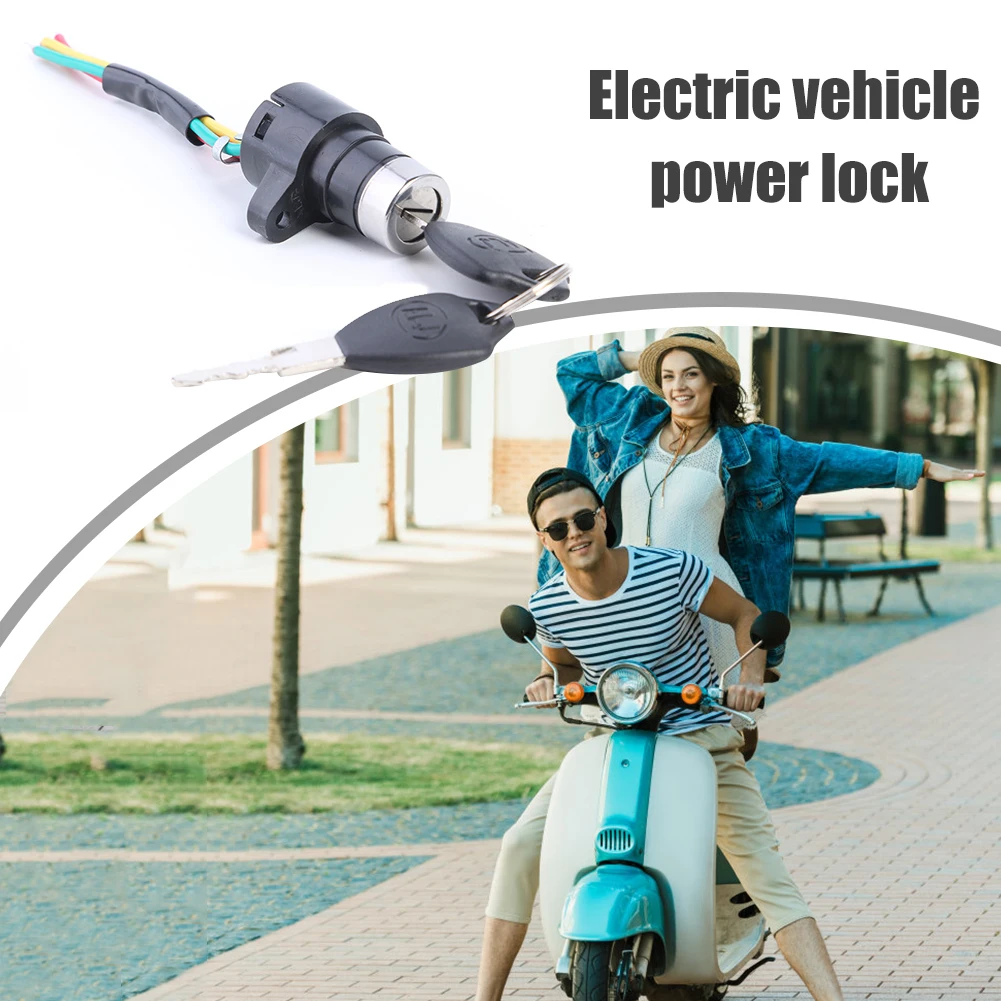 Electric Bicycle Power Lock Elements  Switch Key Portable Waterproof Cycling for E-Scooter Bike Accessories