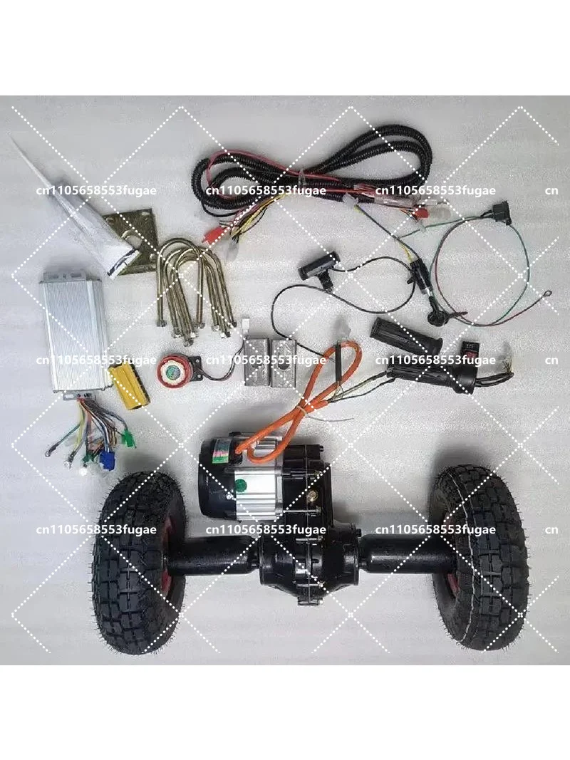 Electric Trolley Low Speed Rear Axle Motor Assembly for Flat Truck Modification Full Kit