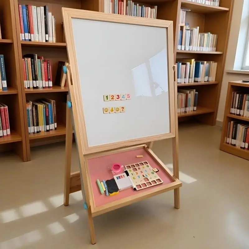 YFY drawing board double-sided drawing blackboard household baby blackboard small blackboard bracket floor type