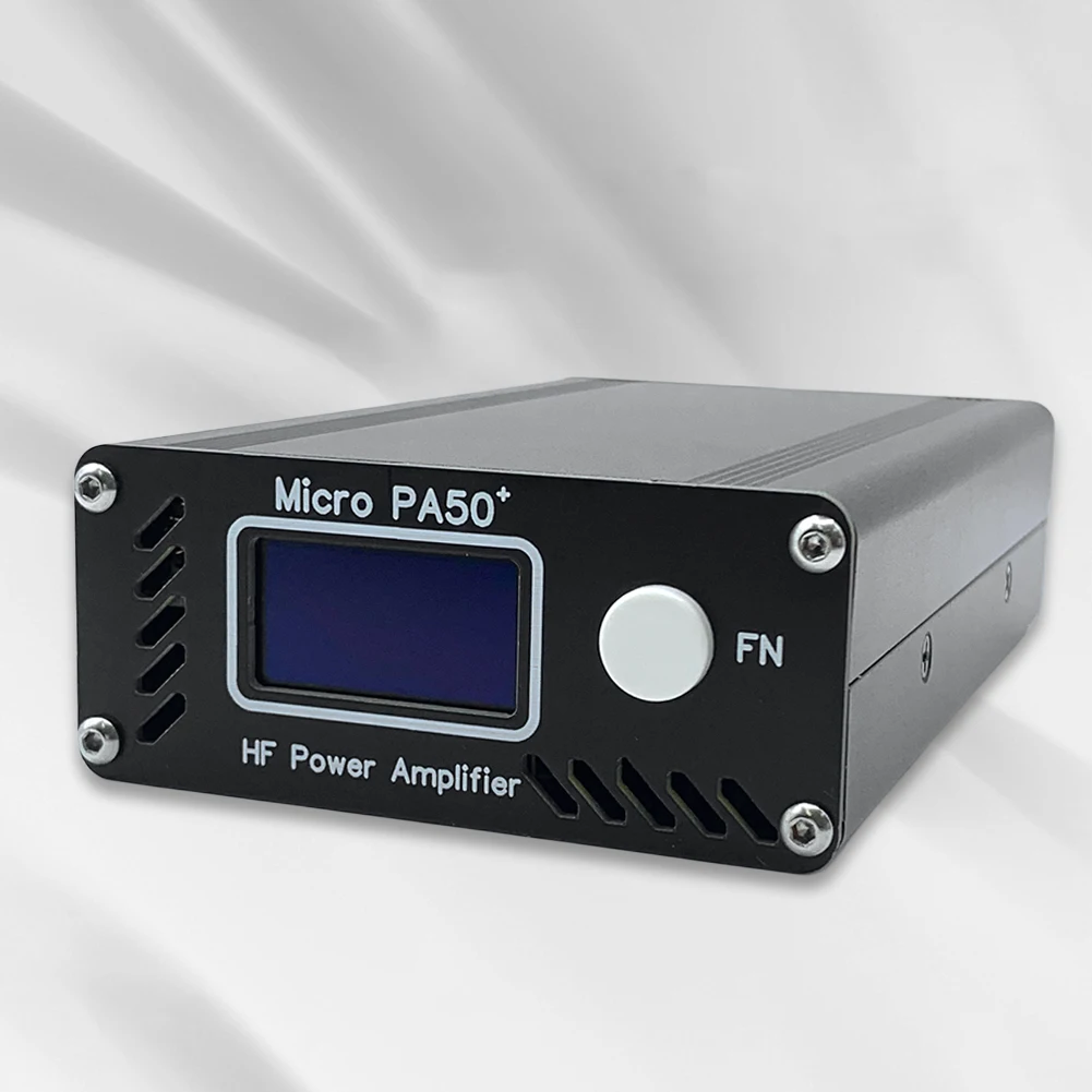 Micro PA50 PLUS Intelligent Shortwave HF Power Amplifier 50W 3.5MHz-28.5MHz with Power / SWR Meter + LPF Filter for Radio