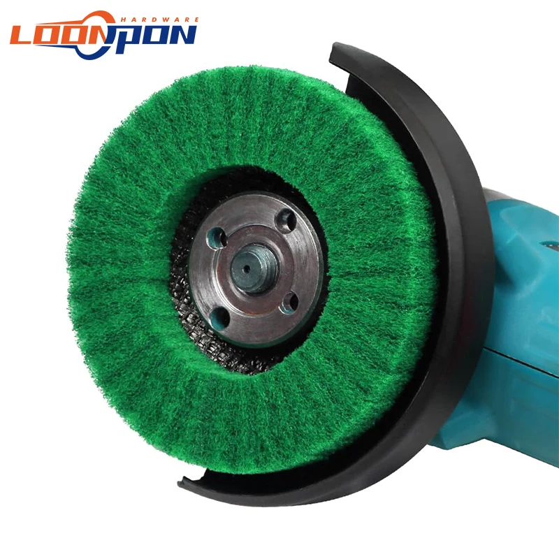 4.5inch 115mm Nylon Fiber Flap Disc Polishing Grinding Wheel Abrasive Buffing Grinding Discs for Angle Grinder Metal Surface