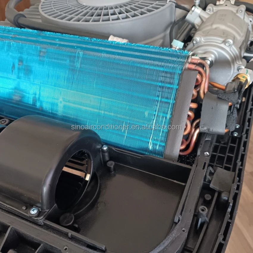 قافلة سقف كهربائي تبريد التيار المتردد 12 فولت 24 فولت مكيف هواء على السطح لمقصورة شاحنة جرار #6