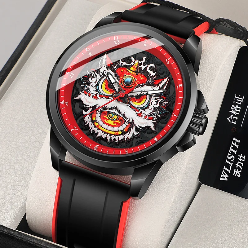

New Stylish Quartz Watch for Men, Cool Street Fashion Design, Trendy Student Wristwatch, Casual Youth Watch