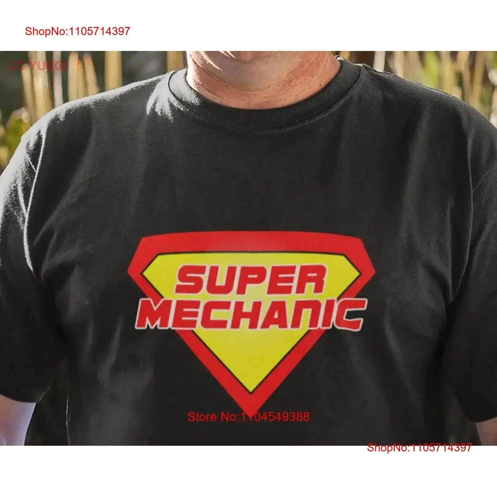 Super Mechanic T Shirt Fun Car Guy in Black or Navy Blue vintage Washed fashion Versatile designer clothes