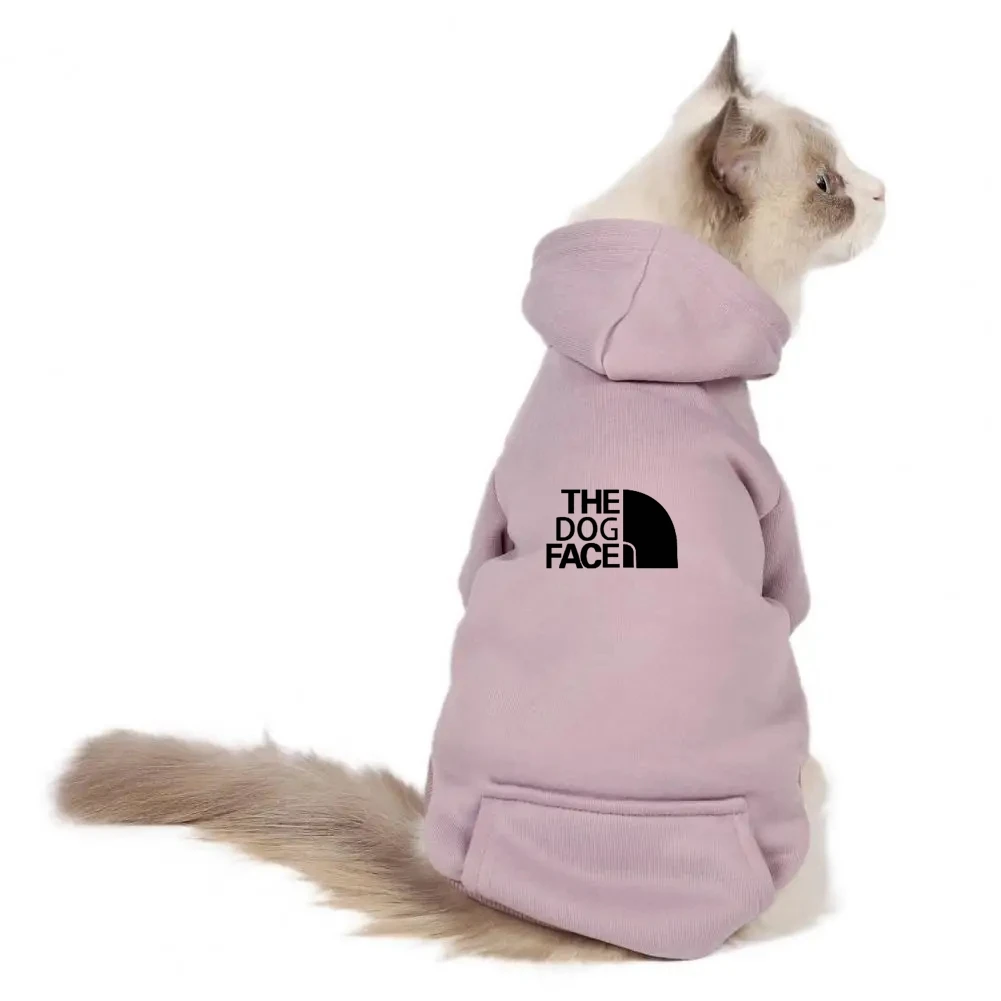 Autumn Winter Pet Clothes Fashion Letter Print Cat Puppy Hoodies for Small Dogs Cats Persian Sphynx Clothing Kitten Coat Outfit