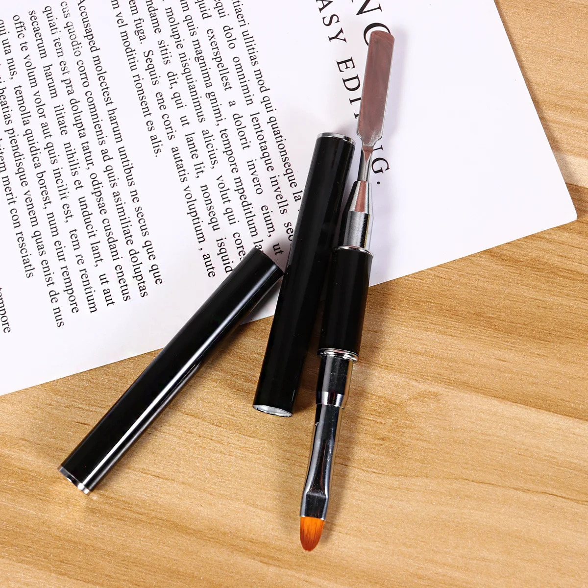 ปากกาเจลต่อเล็บ 1 ชิ้น ดีไซน์ตามหลักสรีรศาสตร์ ใช้งานง่ายสำหรับงานศิลปะบนเล็บที่บ้านหรือร้านเสริมสวย