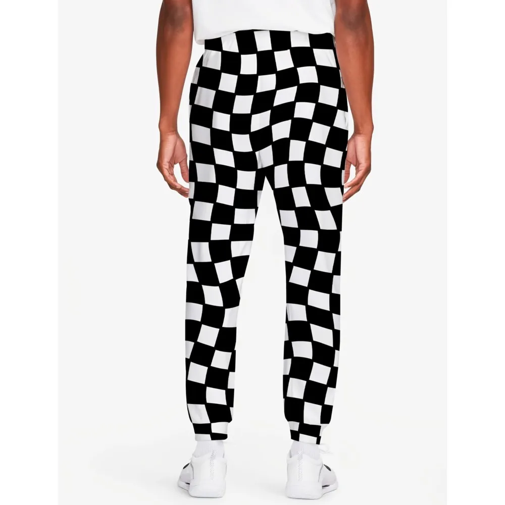 2026 جديد متقلب نمط الرجال السراويل الرياضية ثلاثية الأبعاد طباعة Sweatpants رجل جيوب جانبية الرباط ركض السراويل الذكور بناطيل كاجوال