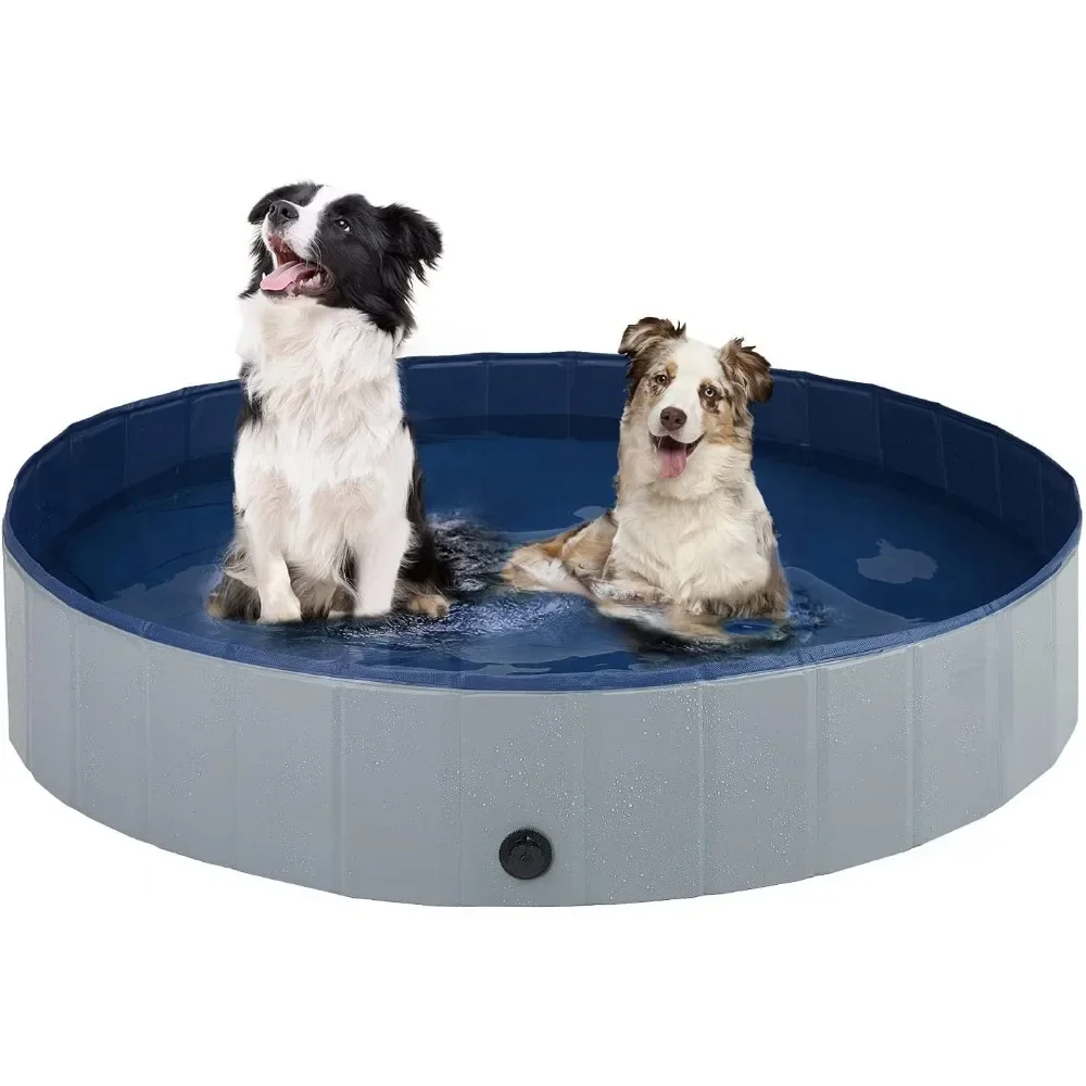 1 Pc Large/small Dog Mobile Folding Pool Piscina Swimming Pool Cat Sand Pool Cleaning Supplies Baseny Pvc Pet Bath Basin