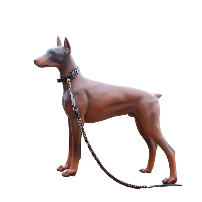 Doberman Dog Simulation Dog Large Living Room Store Villa Courtyard Wangcai Ornament Doberman