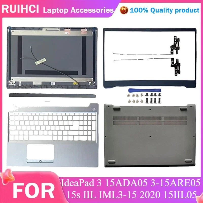 

NEW For Lenovo IdeaPad 3 15ADA05 3-15ARE05 15s IIL IML3-15 2020 15IIL05 15IGL05 LCD Back Cover/Bezel/Hinges/Palmrest/Bottom Case