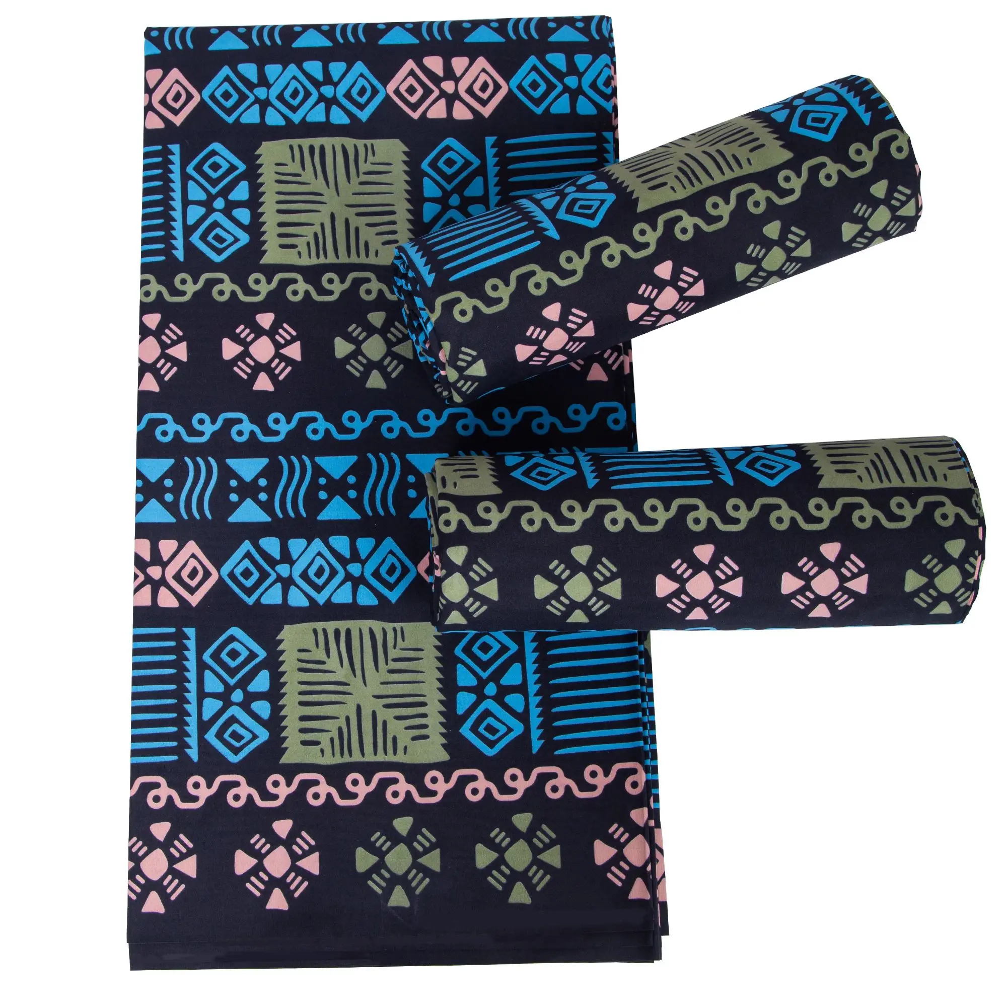 

African Ankara Wax Fabric Patchwork Nigeria Fabric Warp DIY Cloth Sewing Materials Africa Polyester Loincloth Tissu High Quality
