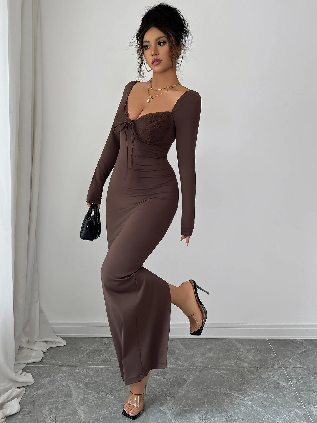 Vestidos femininos vestido medusa outono veludo retalhos dragonas abotoadas cintura casual artístico urbano novo deslocamento britânico