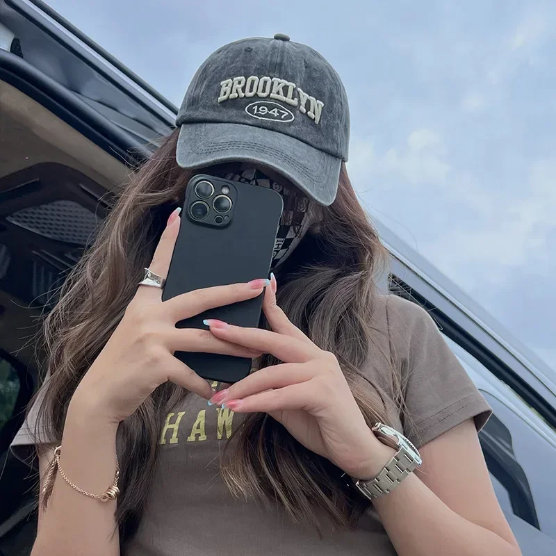 Brooklyn Alphabet Baseball Cap Men Women's Cowboy Baseball Cap Summer Cotton Hat Snapback Hip-Hop Hat Casual Gorra Hombre Visor image 5