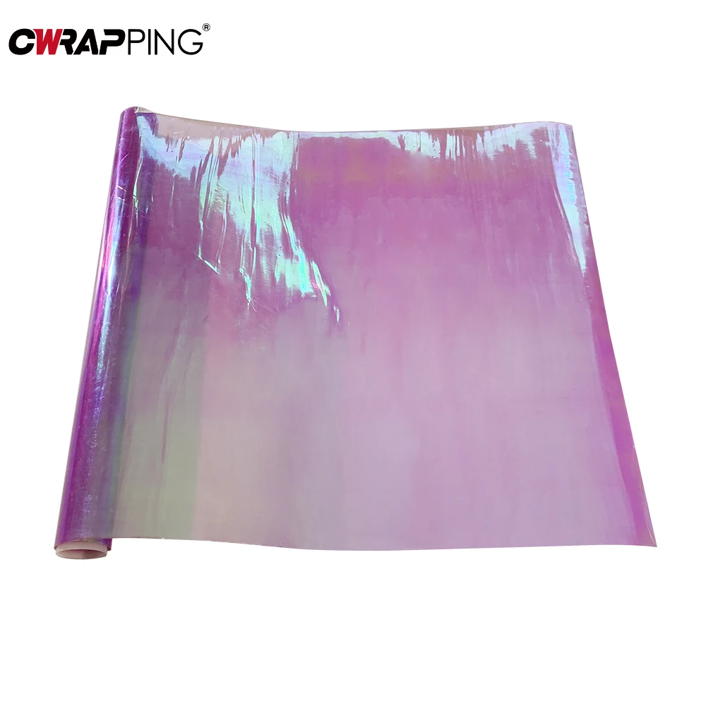 Автомобильная прозрачная светло-фиолетовая защитная пленка 30 см x 60 см, бампер, капот, защита от краски, хромированная защитная пленка для фар, Стайлинг автомобиля