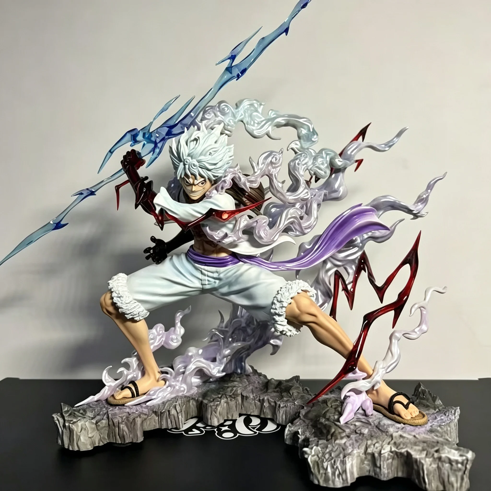 Figura de acción coleccionable de anime de One Piece: Nico Robin con temática de relámpago, modelo de transformación de cinco velocidades del Dios Sol.
