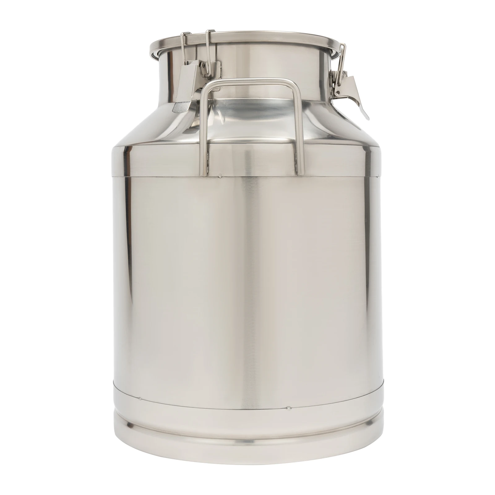 Stainless Steel Can 50L Milk Bucket Mil Can Tote Jug 13.25Gallon Barrel Canister Strong Closure for Storing Wet Food (Oil, Ghee)