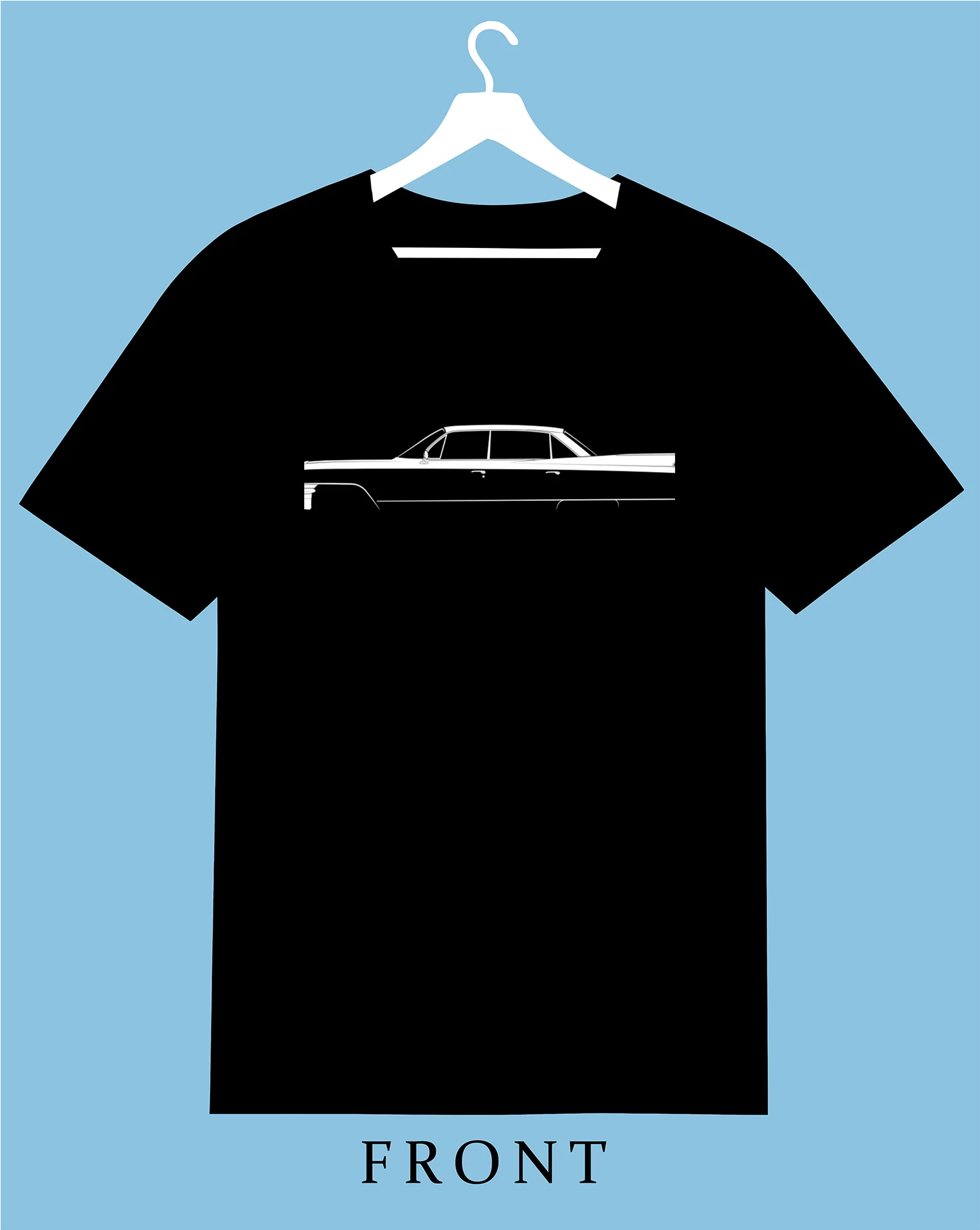

0279 Ca.di.lac 48 Sedan de Ville (1961) Silhouette 2025 Men Women T Shirt Casual Racing Car fans Logo tee Enthusiast Graphic Sum