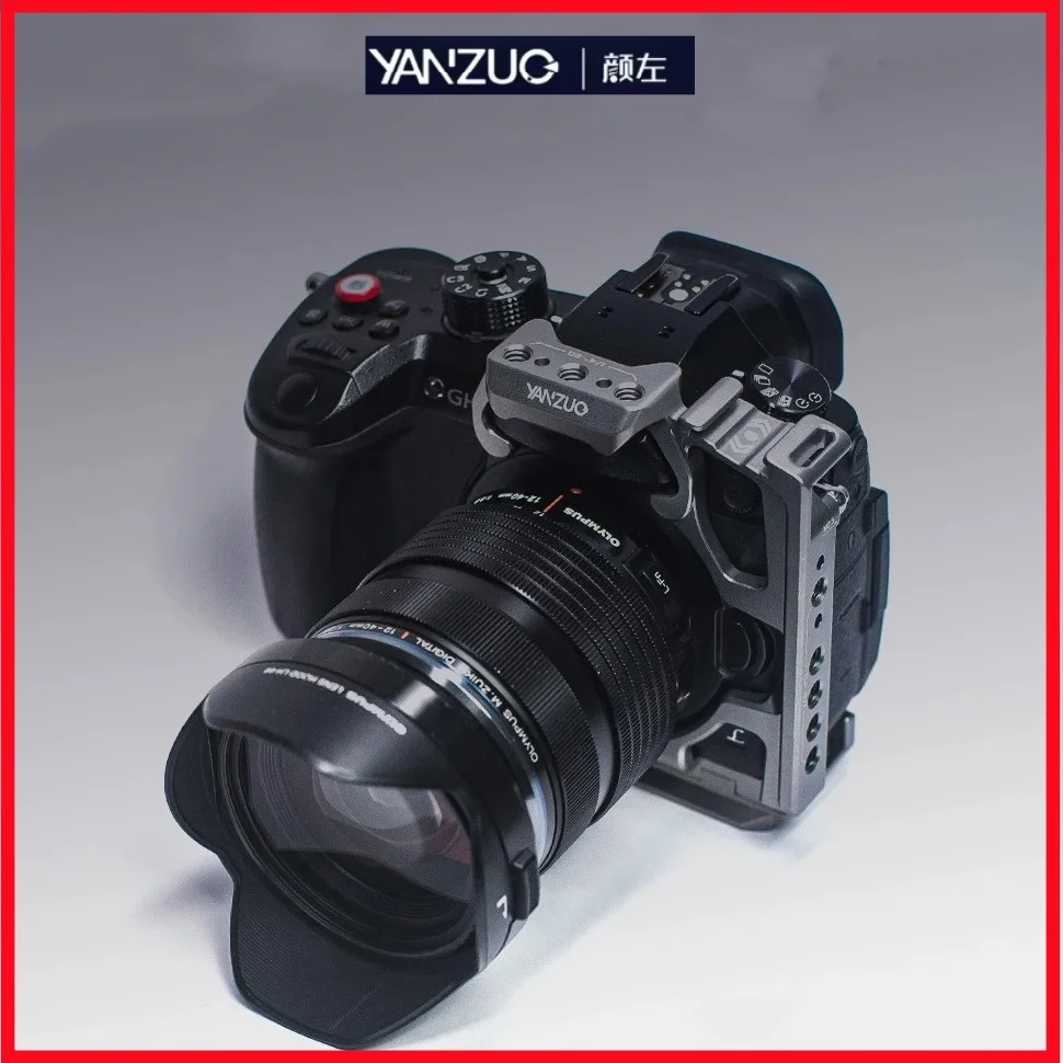 YANZUO – cadre de protection en métal pour extension de caméra, pour caméra LUMIX GH5, Cage à lapin, stabilisateur Gh5 pour prise de vue horizontale et verticale