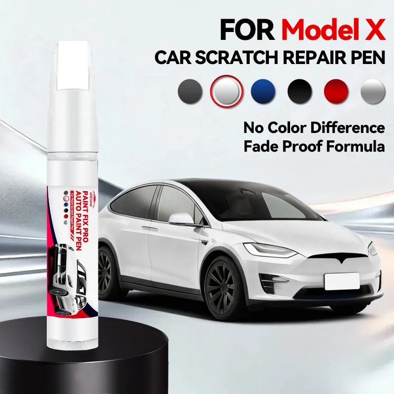 Lápiz de pintura para arañazos de coche, reparación de arañazos profundos para Tesla Model X, spray de reparación de arañazos en blanco, negro, rojo, plateado, azul y gris, 300 ml