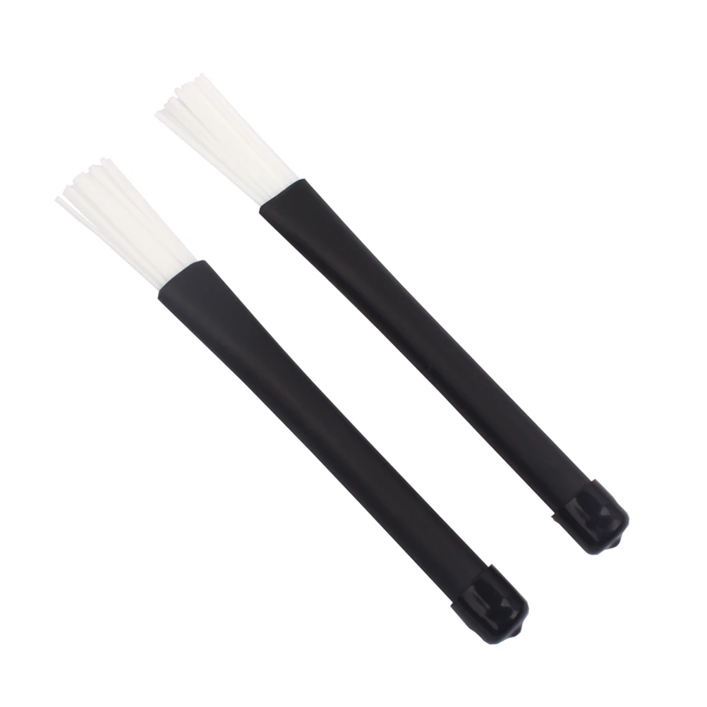 

Drum Brush Accessories Black White Lightweight Sturdy Balanced Flexible Nylon Tips Easy Playing Sticks for for drum