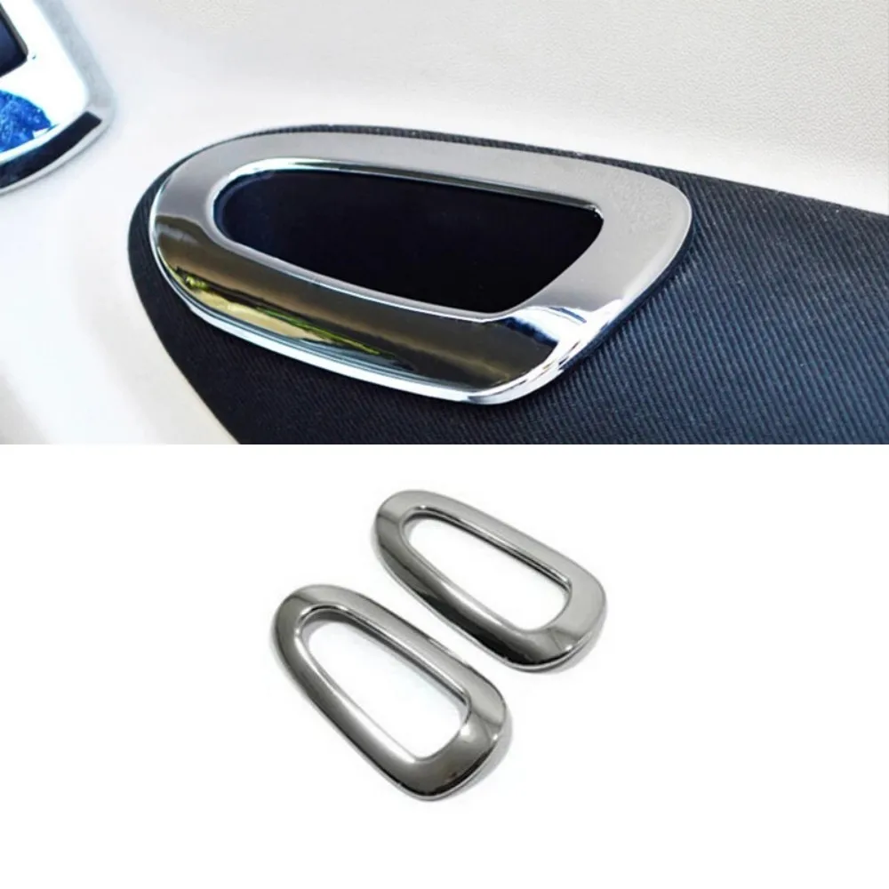 

For Citroen C-Elysee/Peugeot 301 2013-2016 ABS Chrome Interior Armrest handle Cover Trim Sticker Car styling Accessories 2pcs