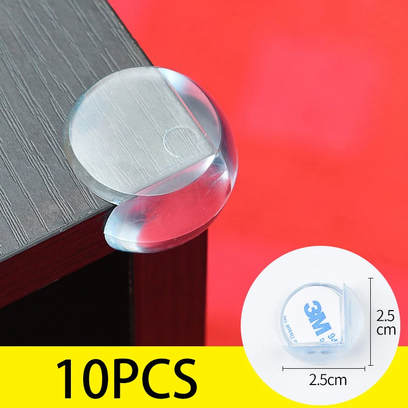 10PCS Transparent Anti Collision Angle PVC Pad Enfant Sécurité Coin Garde Bébé Collision Preuve Protecteur Table Coin