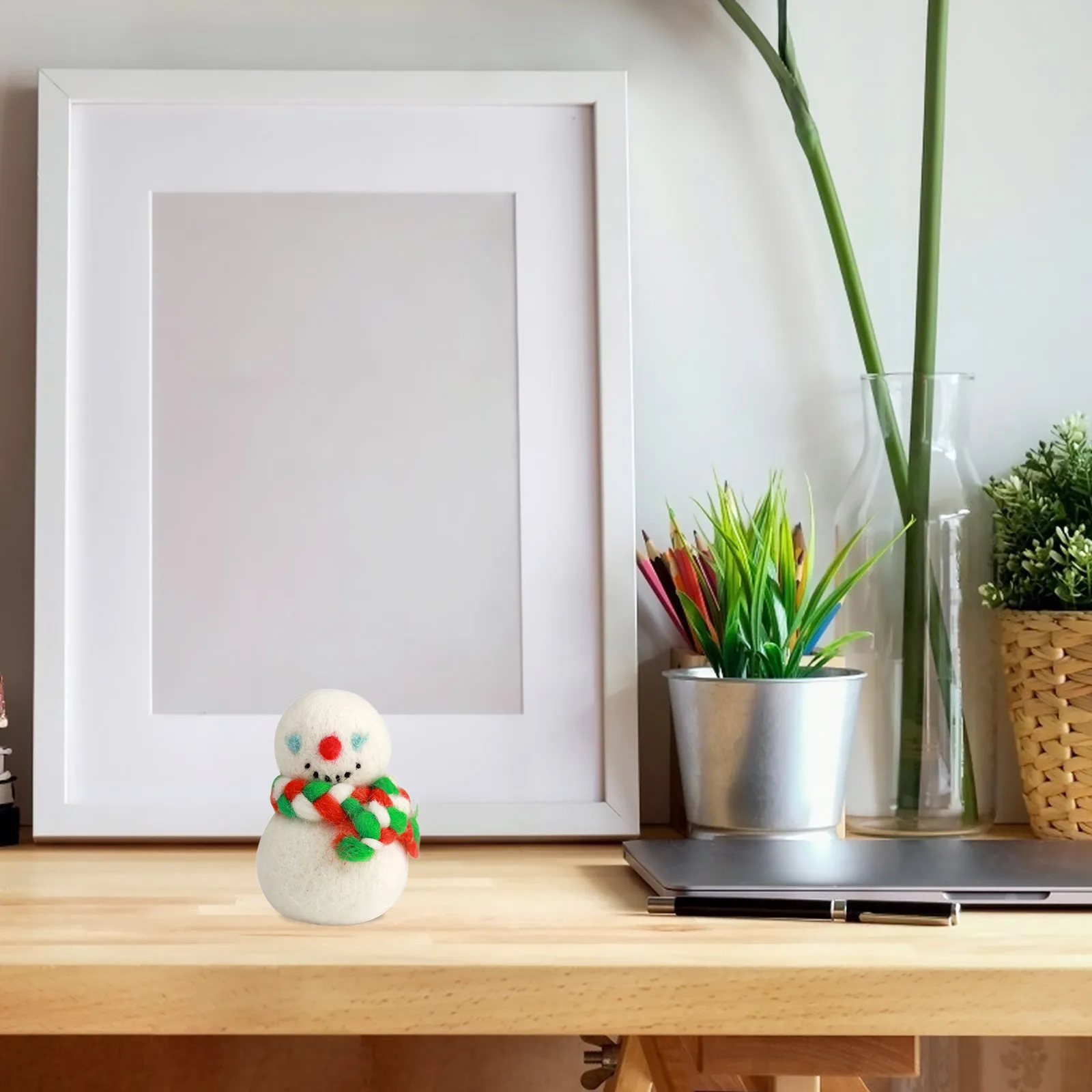 

1 set 1 Set Felt Diy Needle Felting Kit Beginner Craft Tools Xmas Decoration Diy Christmas Felting Kit Tools Home Embellishment