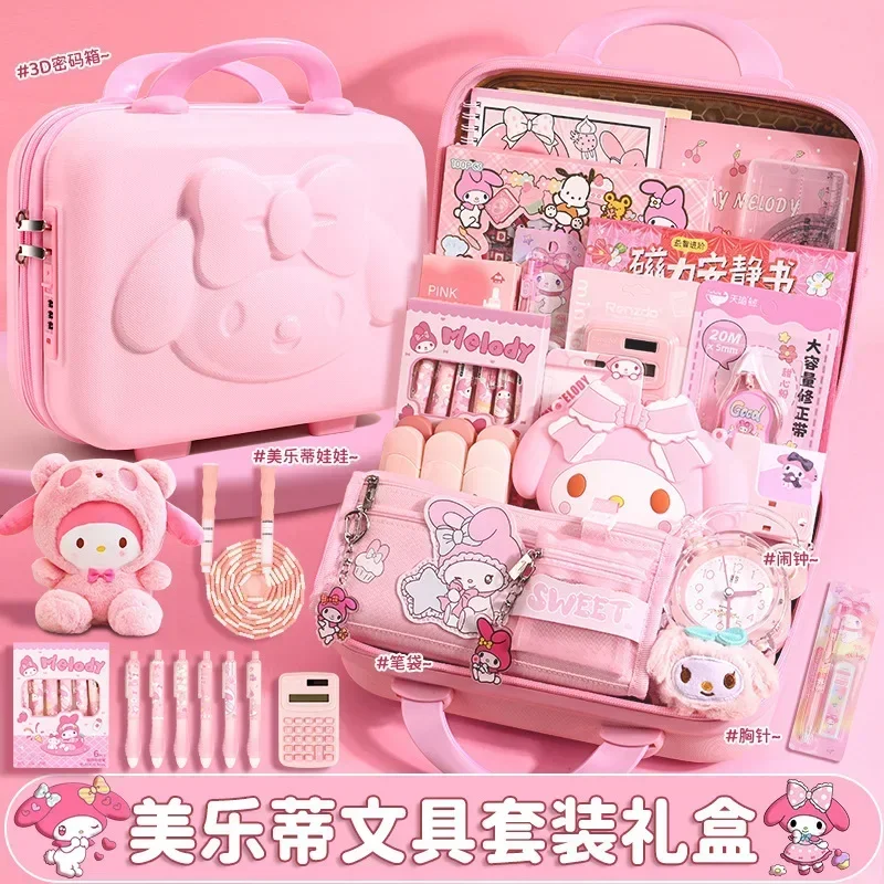 

My Melody Fashion Kawaii MINISO Ins Sweet School Pen Bag Stationery Cute Cartoon Birthday Student Pencil Lovely Gift for Kids