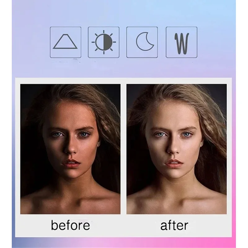 ไฟ LED สำหรับโทรศัพท์มือถือ ไฟถ่ายวิดีโอสด ไฟเสริมความงาม ใช้ได้กับโทรศัพท์มือถือทุกรุ่น ไฟเซลฟี่แบบหนีบ ชาร์จผ่าน USB ไฟวงแหวนสำหรับถ่ายภาพ