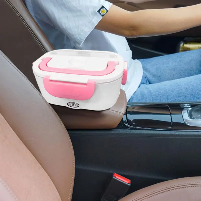 Electric Heating Lunch Box Detachable Heatable Lunch Box Heated Food Warmer Stainless Steel Lunch Heater Electric Lunch Box Food